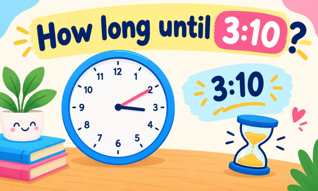 How Long Until 3:10? Calculate the Exact Time Remaining (2026)